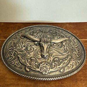 Western Steer Head Belt Buckle